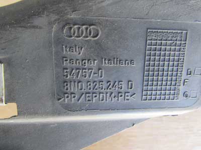 Audi TT MK1 8N Lower Engine Compartment Trim Panel Lining, Left 8N0825245D3